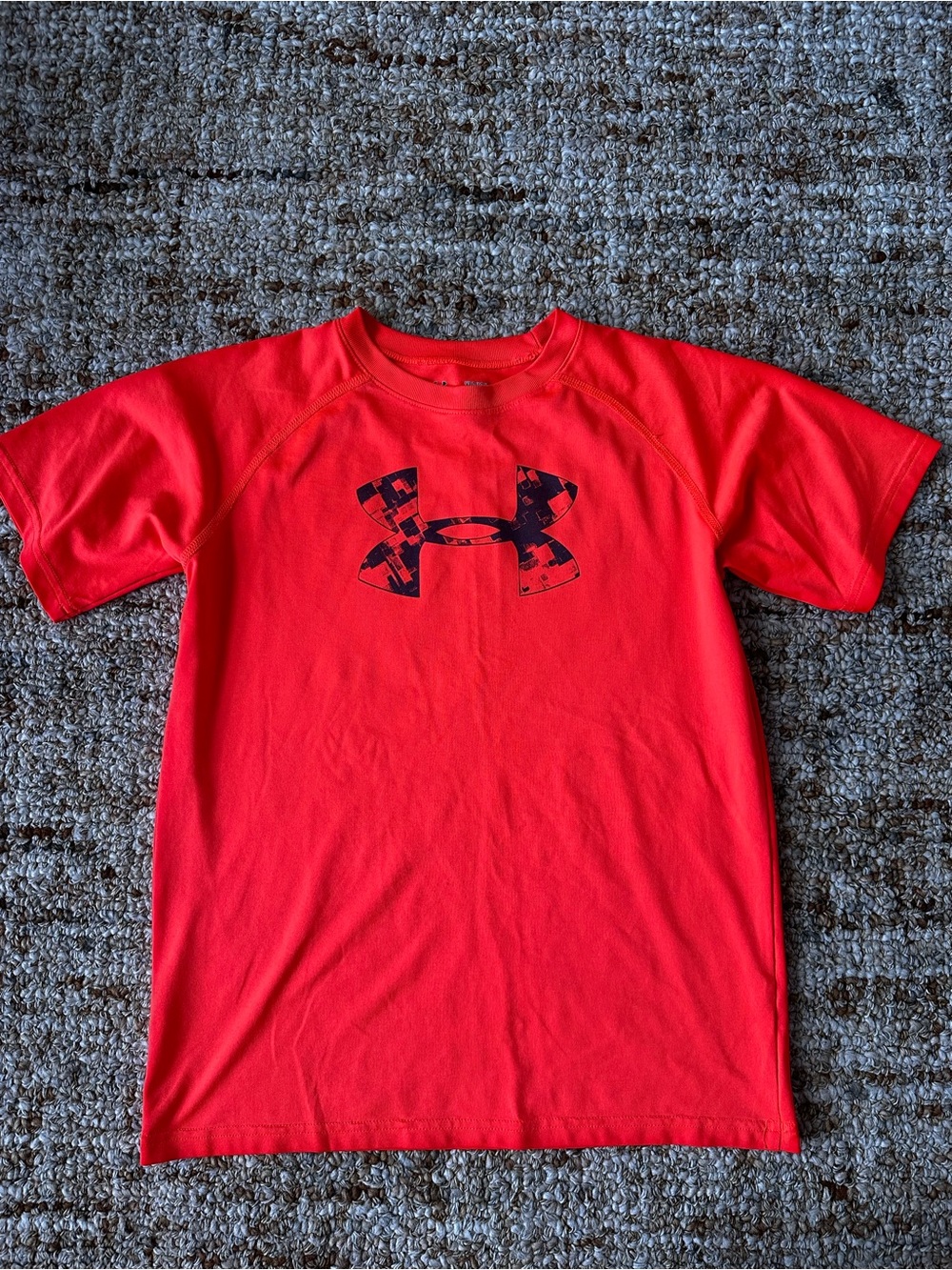 Under Armour Red Tee with Black Logo